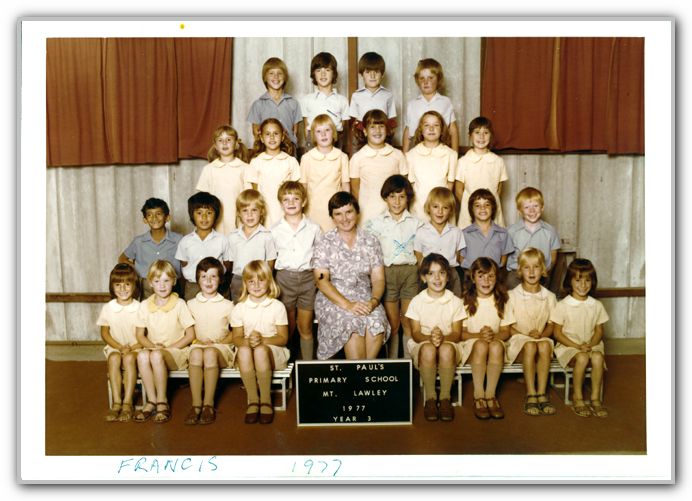 FJ St Pauls School Photo Year 3 1977